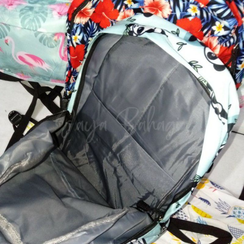 Ransel Wanita Import Ringan Colourfull Uk Jumbo Besar Tanggung Tas Sekolah Anak Remaja Perempuan