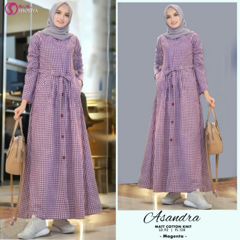 ASANDRA Midi Dress Ori by Shofiya