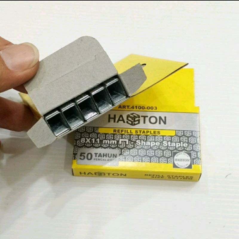 STAPLES ISI STAPLES GUN HASTON PROHEX 8M X 11MM ISI 100PS