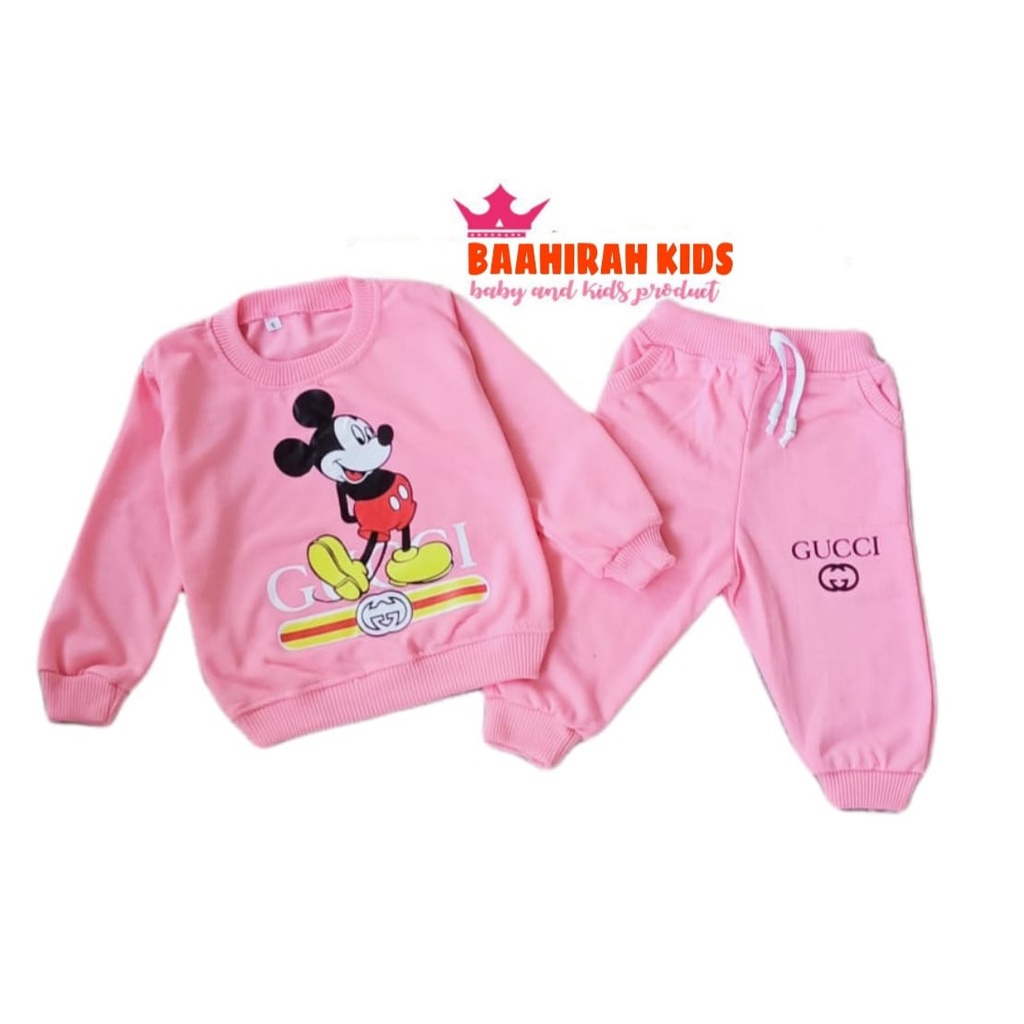 TERLARIS STELAN ANAK PEREMPUAN // STELAN JOGER ANAK TERMURAH / STELAN BABYTERY ANAK MOTIF MICKY GUCC