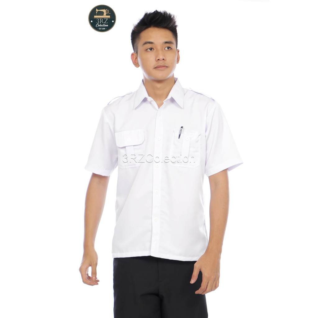 Kemeja putih Baju pdh Pegawai Negeri Sipil/pns Baju putih atasan/Celana Hitam Pemda Baju Formal