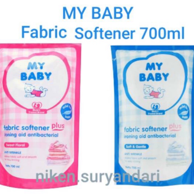 My Baby Fabric Softener 700ml 700 Ml Soft & Gentle Biru / Sweet Floral ...