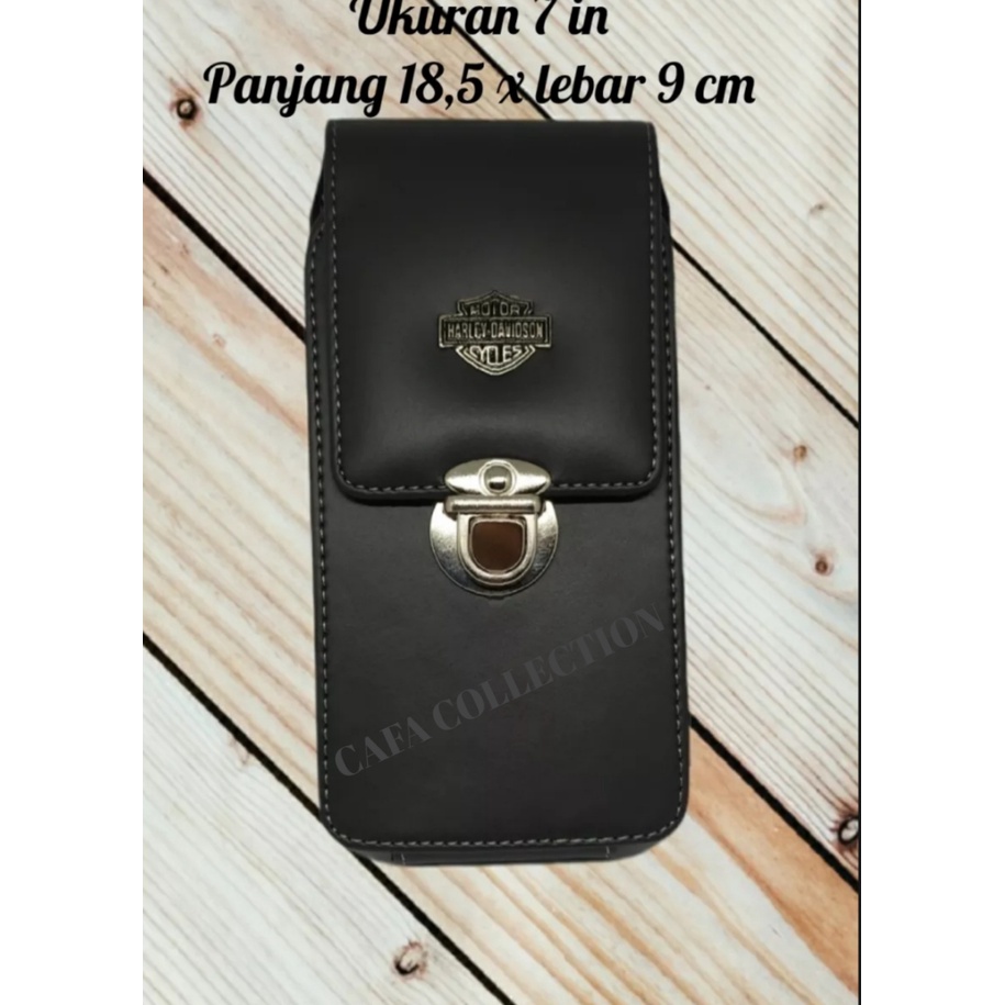 DOMPET HP PINGGANG PRIA 1 SLOT UKURAN 7 &quot;in &amp; 6'5&quot;in//SARUNG HP PINGGANG 1 RUANG KULIT // SARUNG HP KULIT PRIA