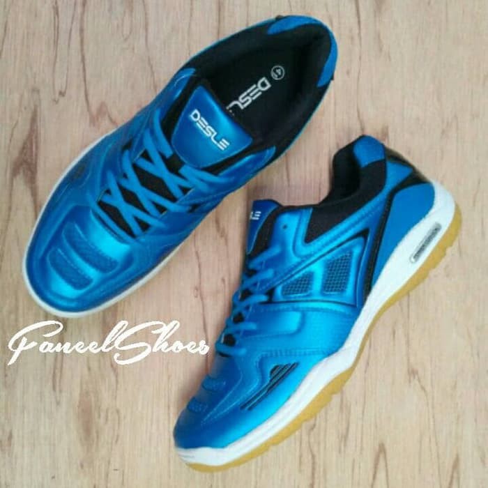 SEPATU BADMINTON MERK DESLE TYPE B171 WARNA BIRU - -