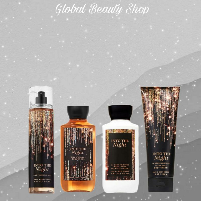 Into The Night - BBW ( Fragrance Mist - Body Lotion - Shower Gel - Body Cream )