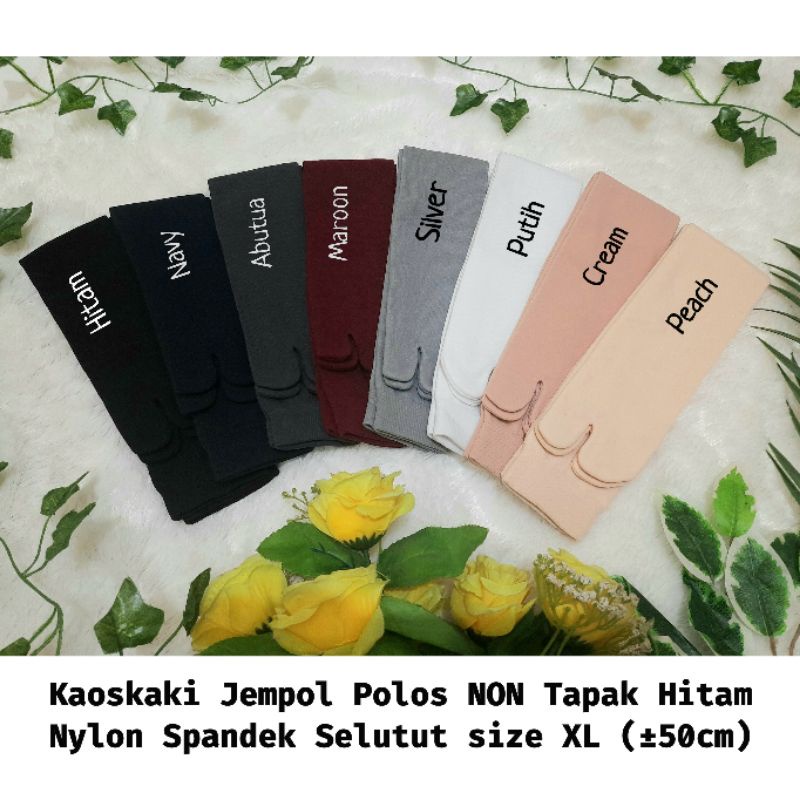 Kaoskaki Jempol SELUTUT panjang size XL (Nylon Spandek)