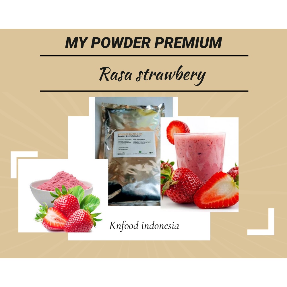 

Powder Bubuk Minuman Premium Rasa Strawberry 1KG