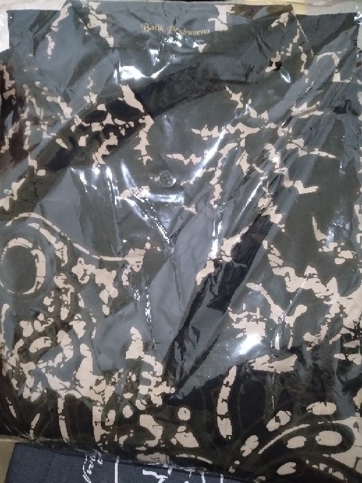 Wiguna Kemeja Batik Pria Lengan Panjang Slimfit Katun Printing Hem Baju Seragam Kantor Modern