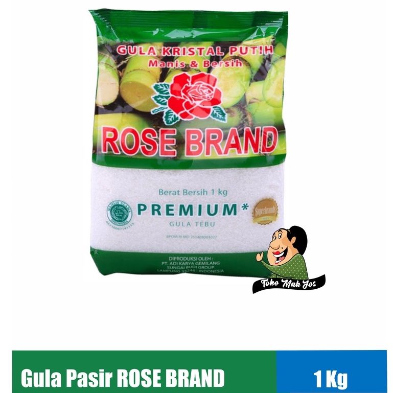 Gula Pasir Rose Brand 1 Kg - Rose Brand 1kg