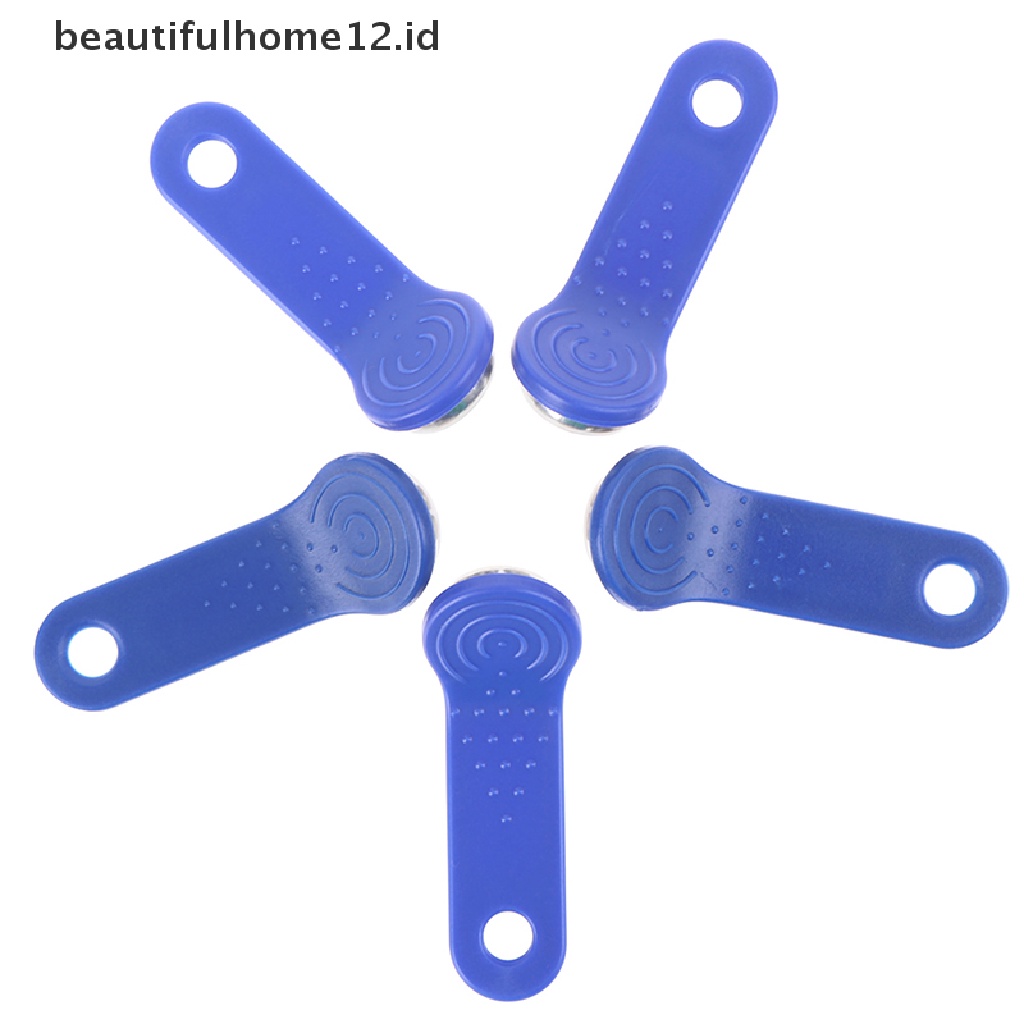 【beautifulhome12.id】 5Pcs DS1990A-F5 IButton I-Button 1990A-F5 Electronic Key IB Tag Cards Fobs Cards .