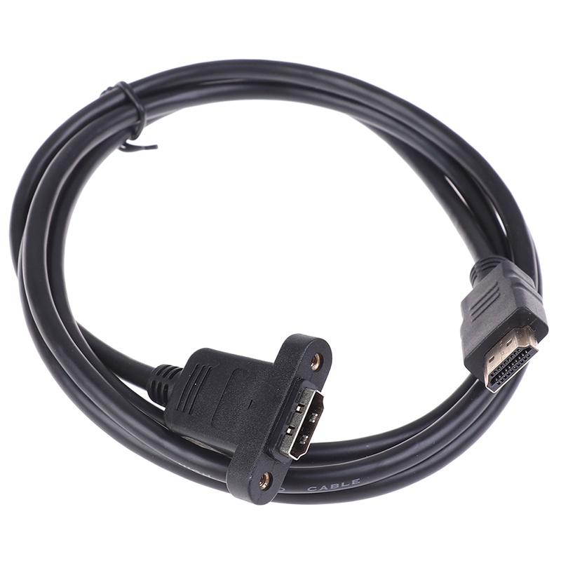 &lt; E2id &amp; &gt; 1Pc Kabel Extension Hdmi Male Ke Female Lapis Emas Dengan Sekrup