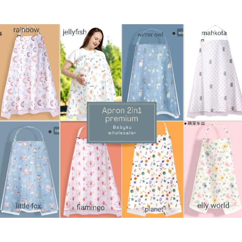 Nursing cover apron kain penutup menyusui