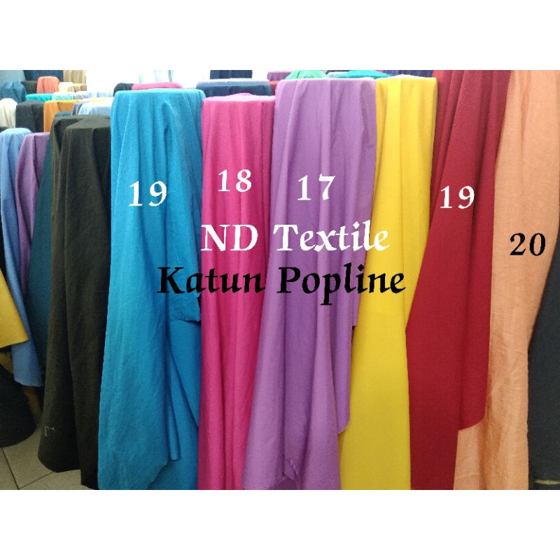 Kain/Bahan KATUN POPLINE STREET/Harga Per 1/2(0.5)mtr