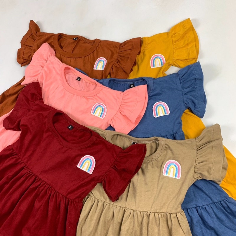 DRESS ANAK RUFFLE   (1-10 TAHUN)