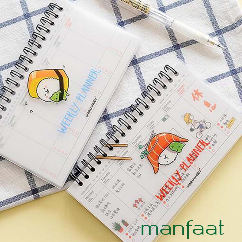 

Promo Schedule Notebook Coil Planner Gift Weekly School Office Supplies Stationery Elegan