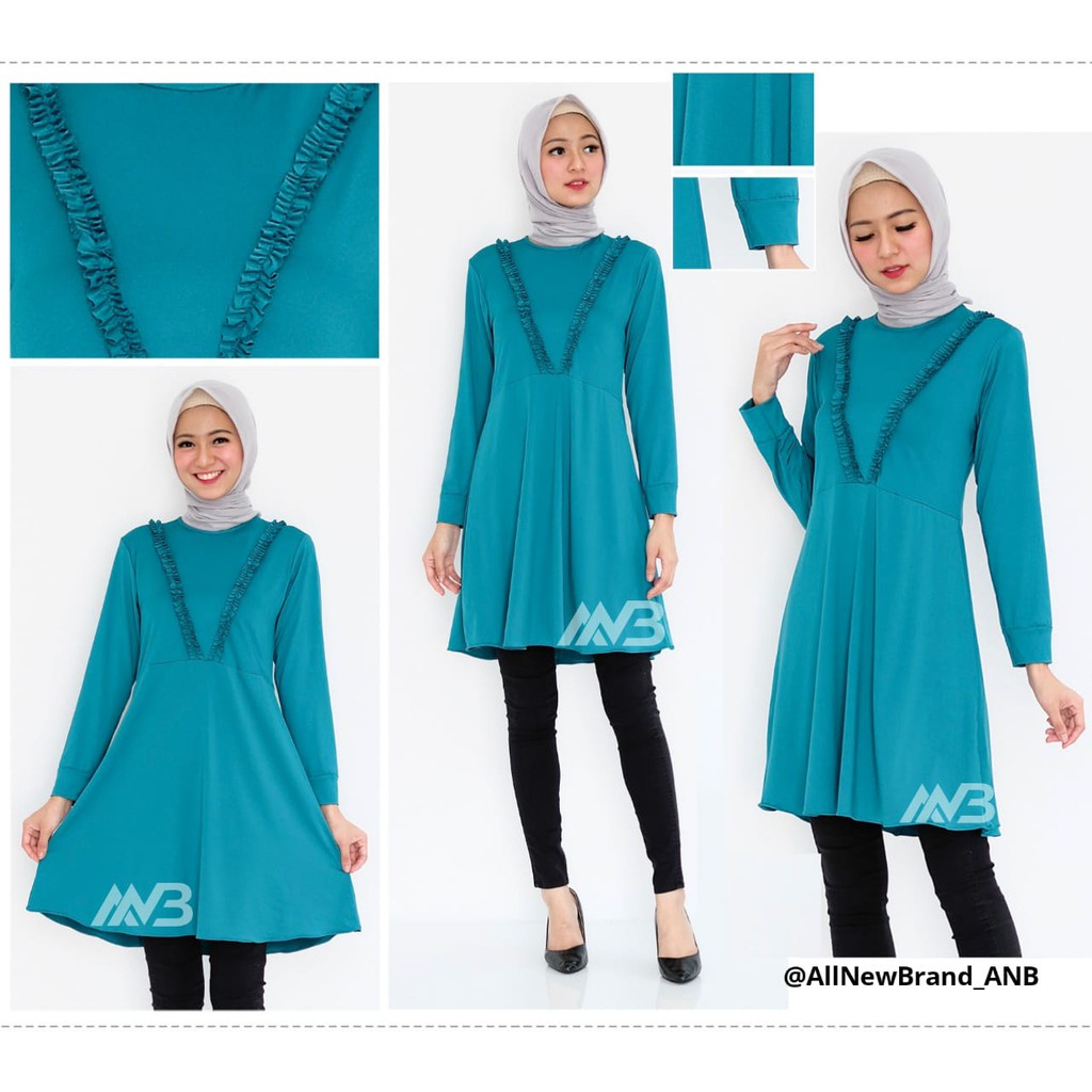 BEFAST - ZEC Tunik CHIKA / Tunik T4 / Tifanny V HARGA PROMO HARGA DISKON GILA HARGA MODAL / Tunik kekinian 2021 / Tunik Polos / Tunik Lengan Panjang / Tunik Casual / Tunik Muslimah