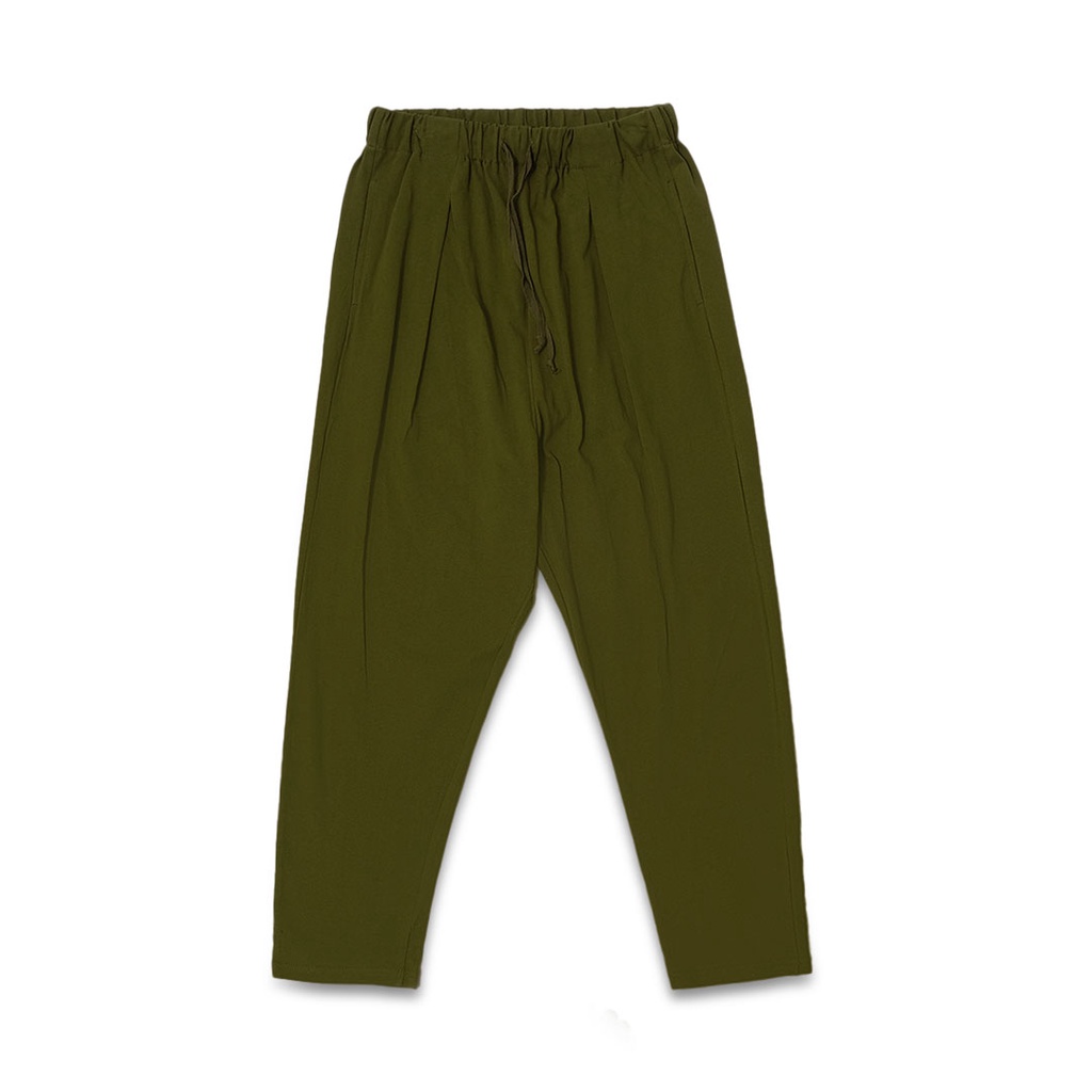 Kapital Cracked Smiley Face Pants Olive