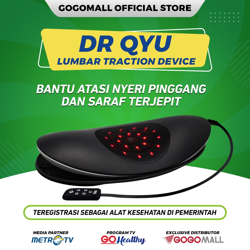 DR. QYU LUMBAR TRACTION DEVICE GOGOMALL - MEMBANTU MENGATASI SAKIT PINGGANG