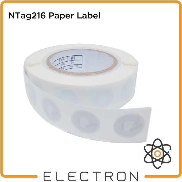 NTag216 Paper Label Circle 25mm Programmable Tag 216 NFC RFID NDEF