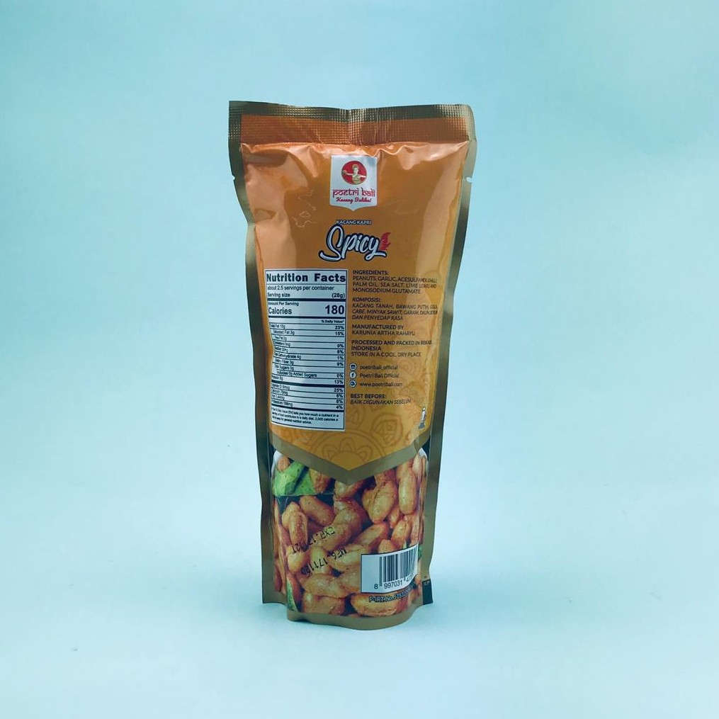 POETRI BALI KACANG KAPRI SPICY 75g