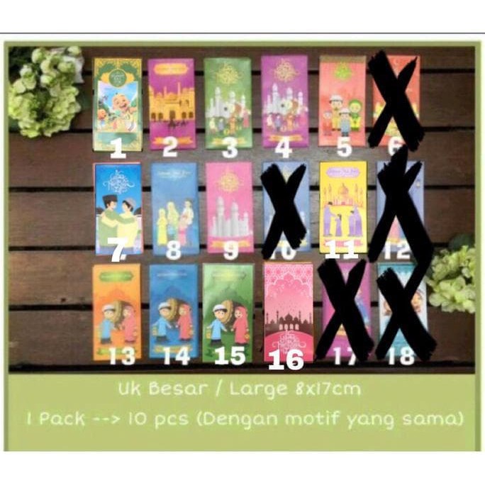 

Paket Amplop Lebaran Uk Large - 20 Pack