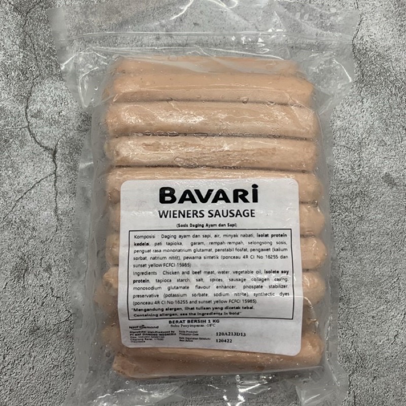 Bavari Wiener Sosis Ayam Sapi 1 Kg