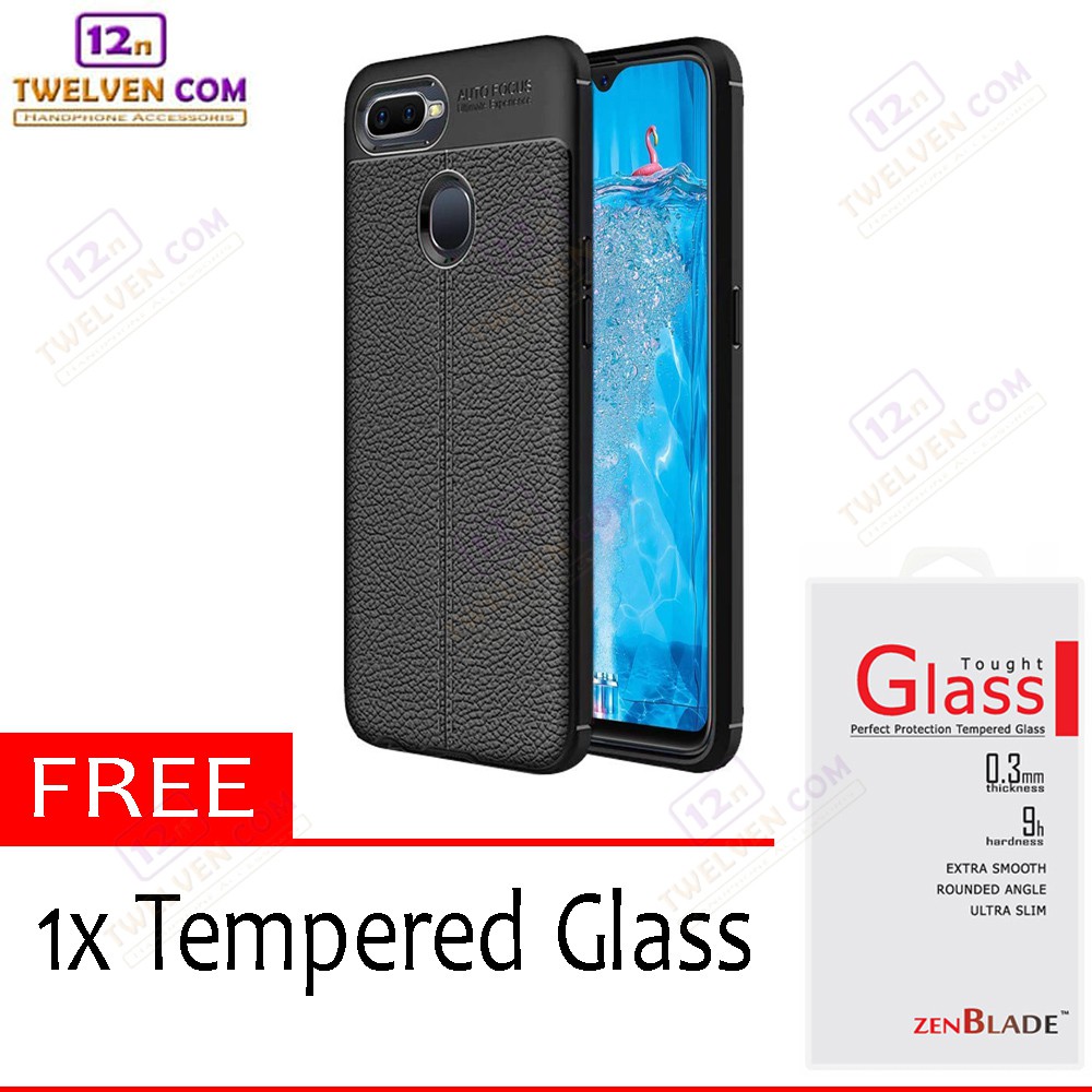 Case Auto Focus Softcase Oppo A11k / A12 / A7 2018 - Free Tempered Glass