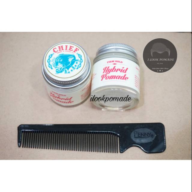 CHIEF PANTHERA HYBRID WHITE POMADE MINI TRAVEL SIZE 1.2 OZ HEAVY KEMASAN BELING FREE SISIR SAKU