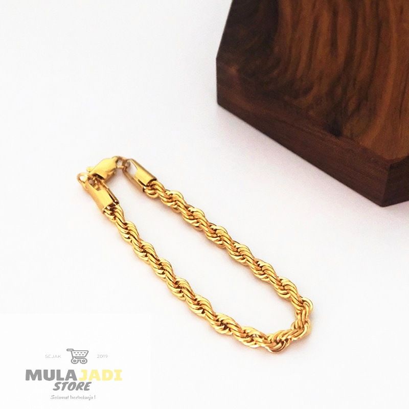 Cod Gelang Lilit Titanium Gelang Titanium Pria Wanita Anti Karat Gelang Terbaru Gelang Korea Best Ge
