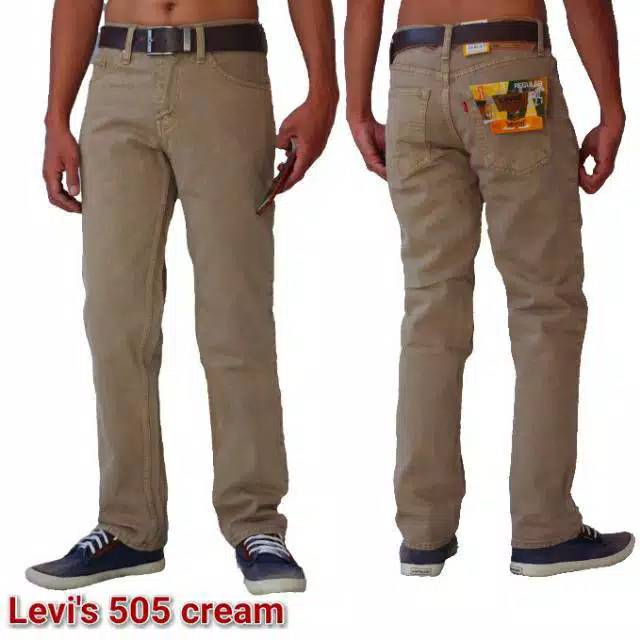 Celana Jeans Pria Standar "Cream"
