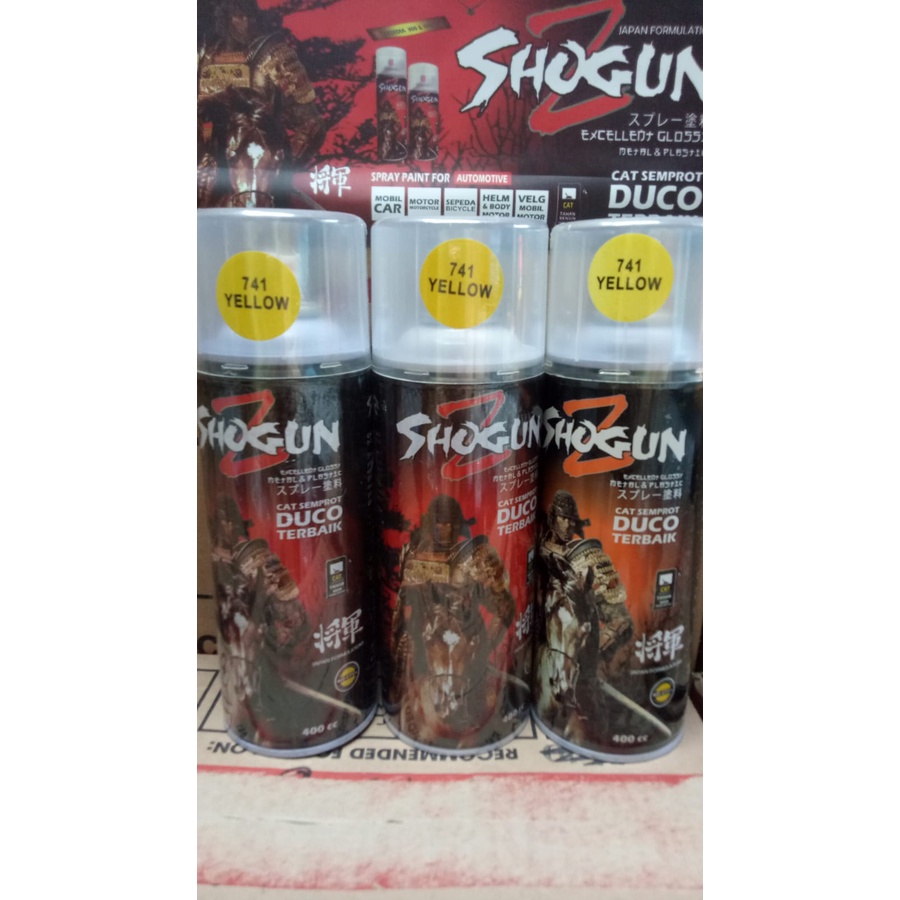 pilox pilox cat semprot duco shogunz shogun 741 yellow 741 400cc kuning glossy
