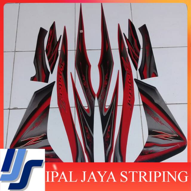 Stiker jupiter z new 2010 merah