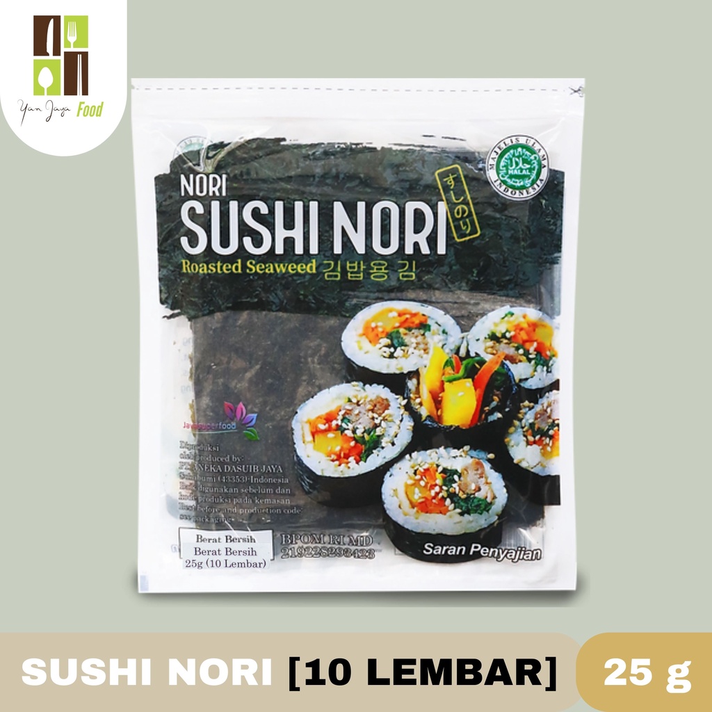 Sushi Nori Halal Seaweed Rumput Laut Sushi Untuk Kimbab/Gimbab ISI 5/10/20/50 Lembar