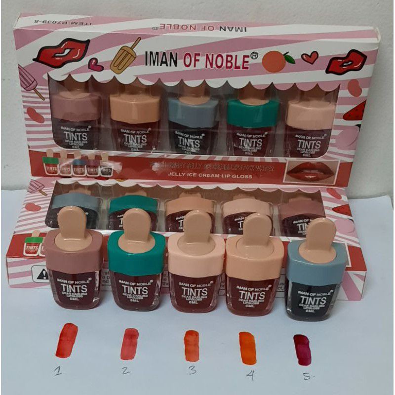 Liptint Iman of Noble Ice Cream Papan/  Iman Of Noble Lip Tint Fresh Sweet Jelly Ice Cream LIPTINT E