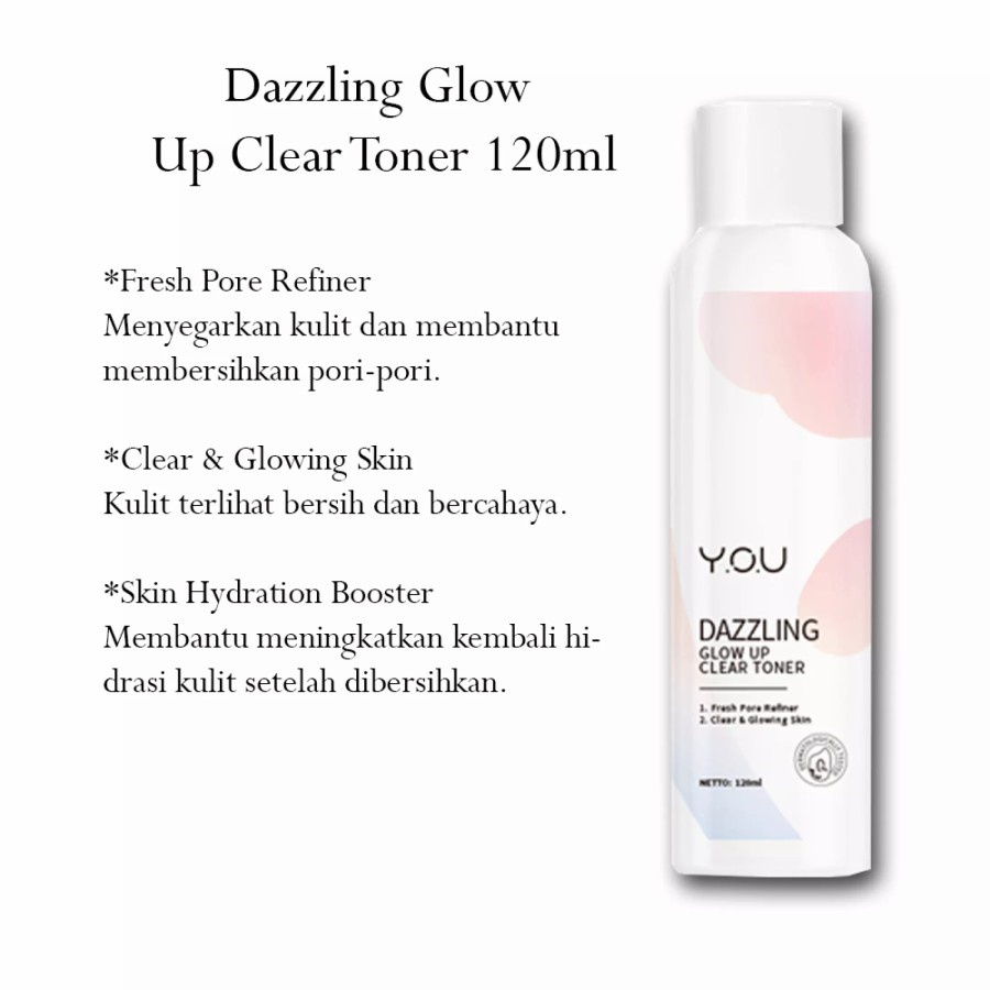 `ღ´ PHINKL `ღ´ Y.O.U dazzling glow up series rahasia wajah cerah kinclong skincare KPOP skin care