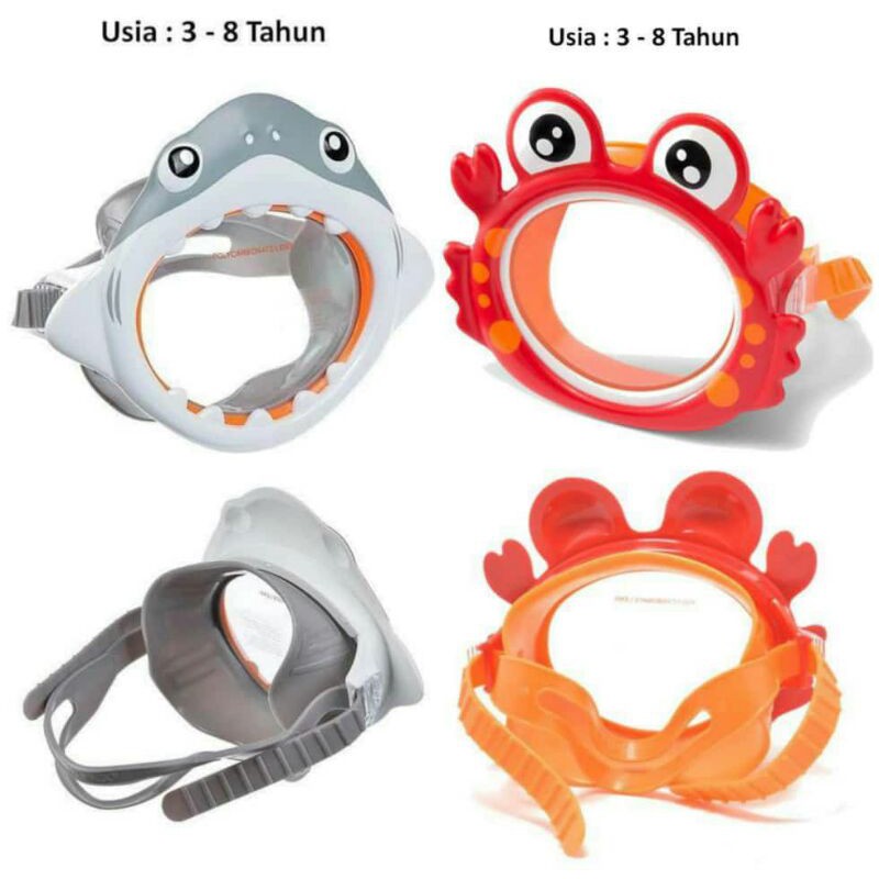 Kacamata Renang Selam Intex 55915 Crab and Shark