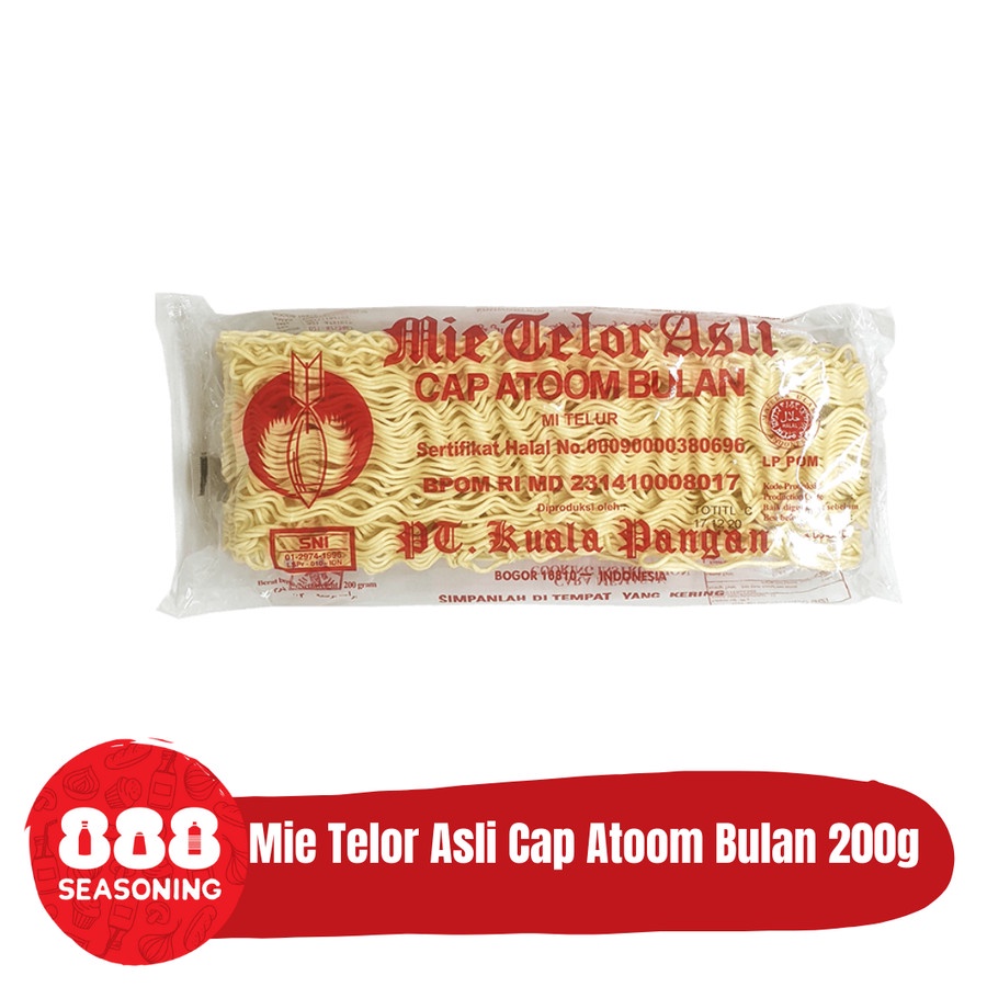 

MIE TELOR ASLI CAP ATOM BULAN 200g