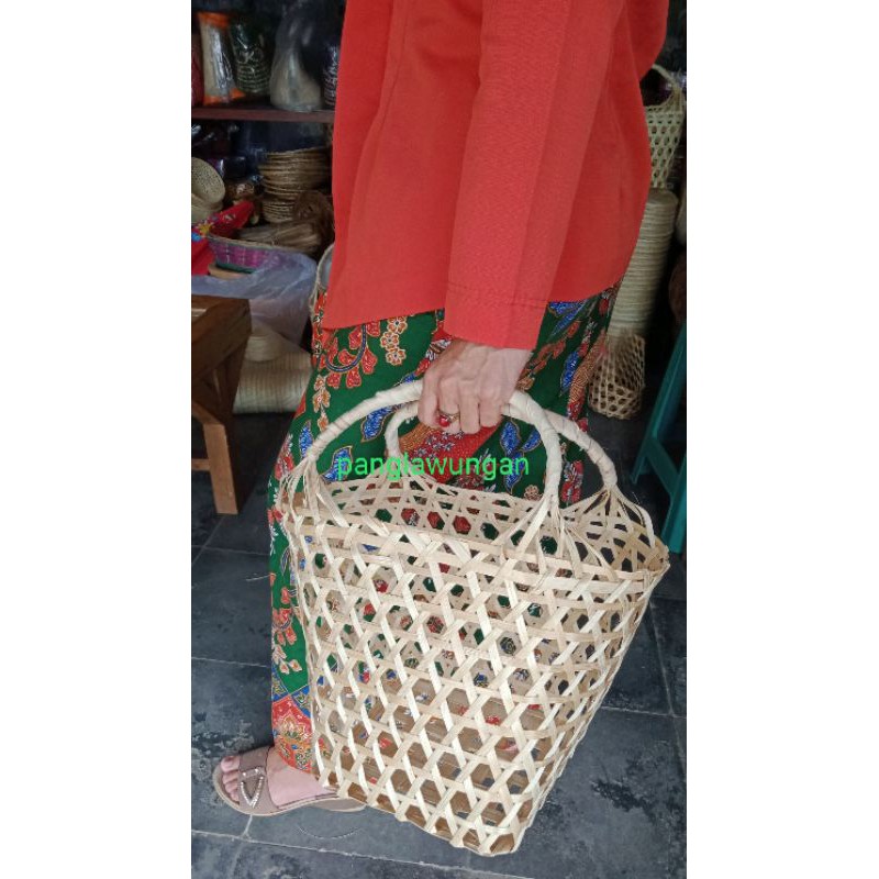 anyaman bambu tas buah/tas sayuran