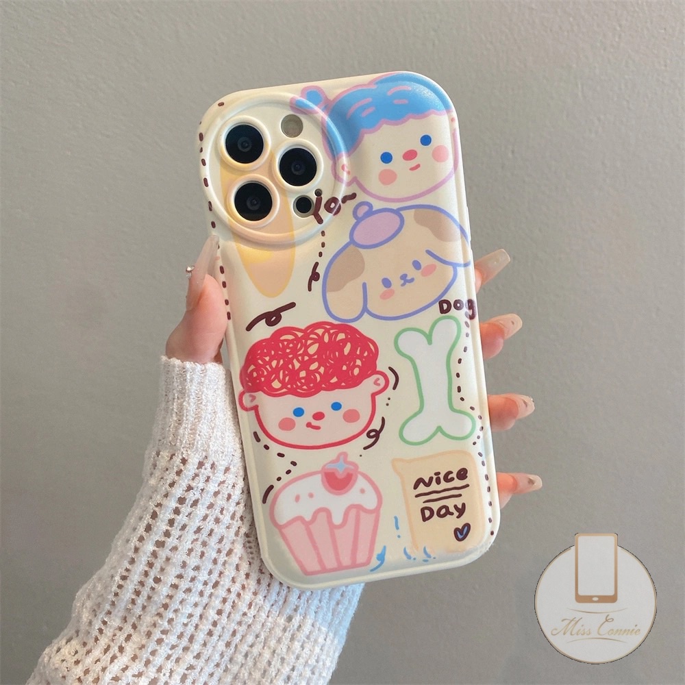 Soft Case TPU Desain Doodle Untuk IPhone 11 7 8 Plus 14 13 12 Pro Max XR X XS Max 6 6s Plus 11 Pro Max SE 2020