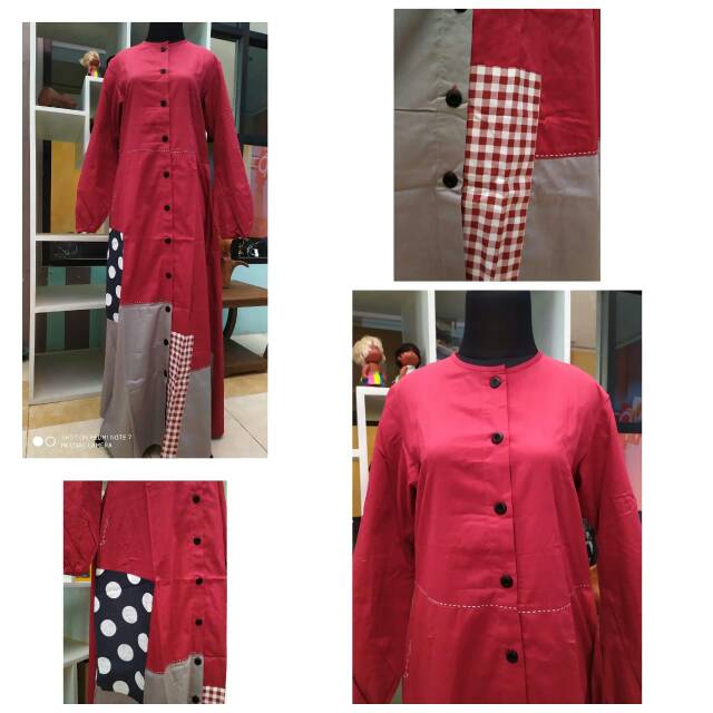 Abaya Dannis Reguler Kreasi Polkadot