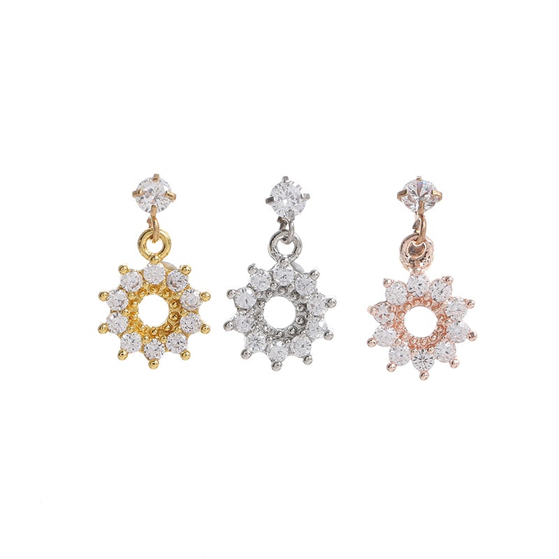 1 pcs Western Style Solid Color Crown Star Irregular Earring for women Piercing jewelry