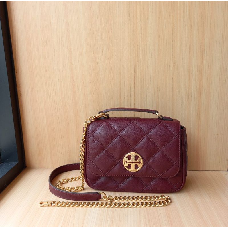 Tas TB Willa Mini Top Handle Claret Original