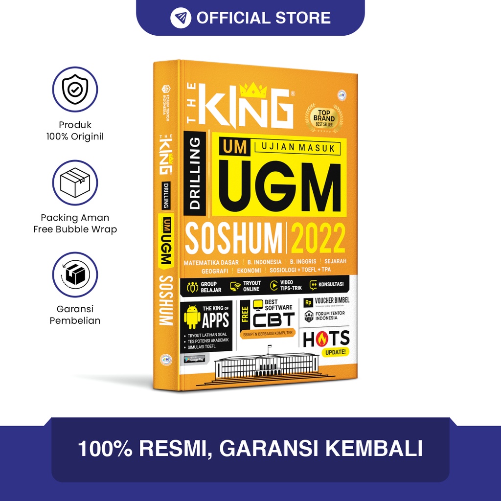 Buku UTUL UM UGM Soshum HOTS Terbaru 2022