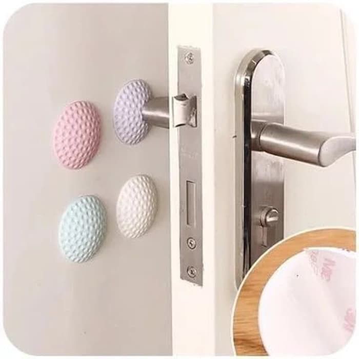 Pelindung Dinding Tembok Serbaguna / Pengaman Gagang Pintu Engsel Karet / Door Stopper Bulat / Pengaman Gangang Pintu Silicone