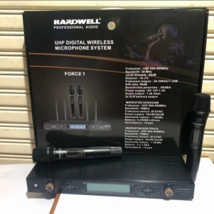 Mic Wireless Hardwell Force 1 Hardwell Force1 Hardwell Force-1 Original