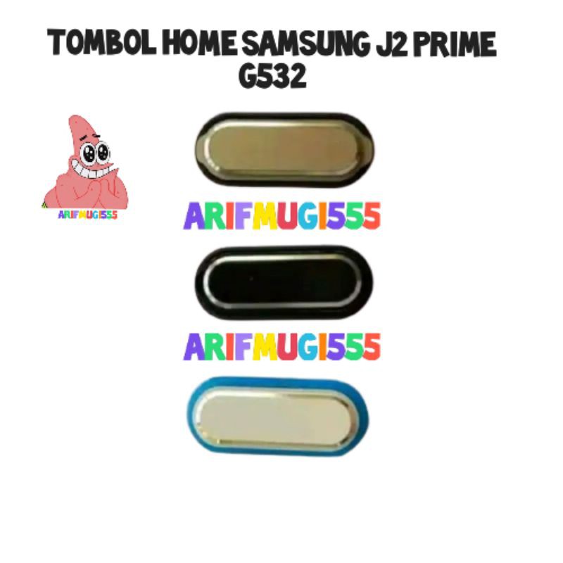 TOMBOL HOME LUAR BUTTON RUBBER SAMSUNG GALAXY J2 PRIME G532 ORIGINAL