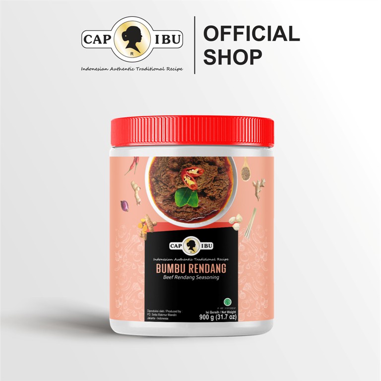 CAP IBU Bumbu Rendang Kemasan Pot