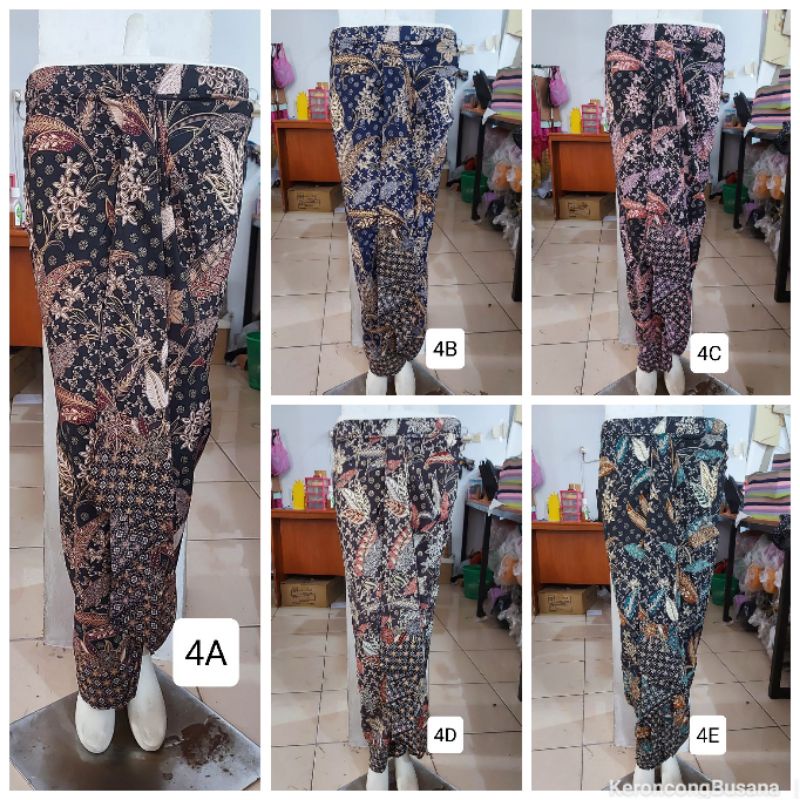 (2/3) Rok batik FOIL EMAS pinggang karet. Langsung pakai. Termurah produksi sendiri. KeroncongBusana-1