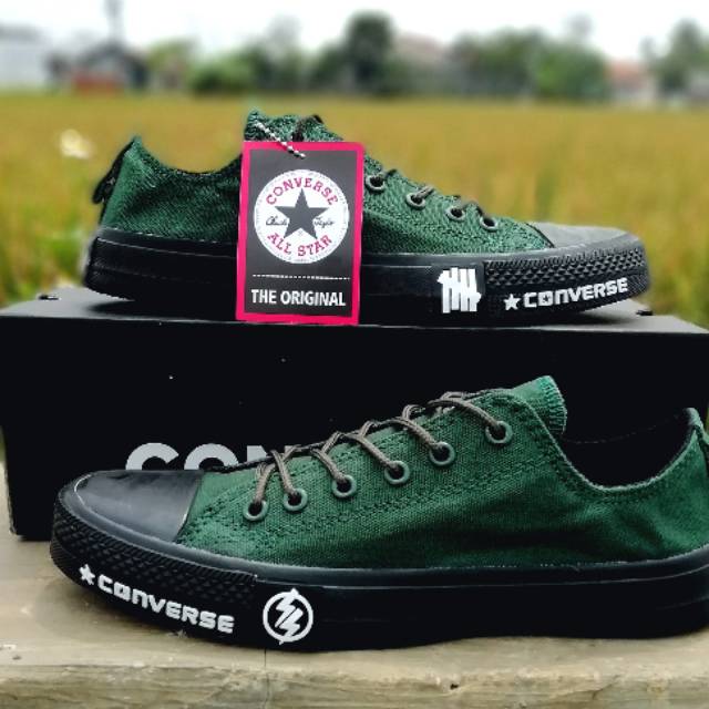 SEPATU CONVERSE ALLSTAR UNDEFEATED CT2 PETIR HIJAU ARMY | Shopee Indonesia