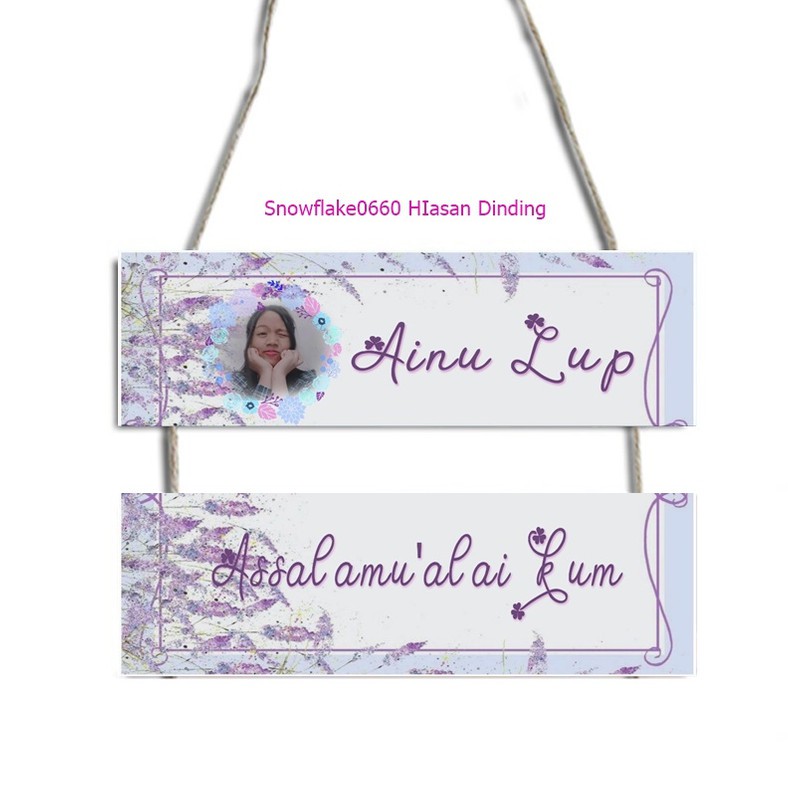 hiasan dinding gantung hiasan gantung pintu kamar motif bunga lavender